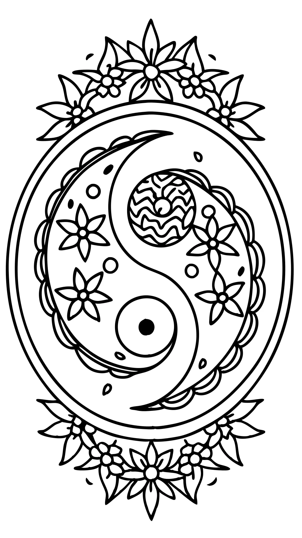 coloring pages yin yang